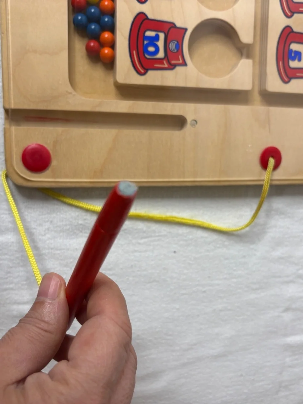 Lakeshore Learning Magnetic Counting Maze Gumball Wood 14 in x 13 in School/STEM